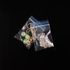 Bolsa de plástico sellada con semillas de joyería de PE con impresión transparente, mini bolsa de joyería de tamaño pequeño, bolsa autosellada.