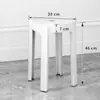 Directamente del fabricante, taburetes de plástico engrosados para uso doméstico, taburetes de comedor apilables, cómodos para sentarse a largo plazo, taburetes de molino de viento