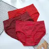 Ropa interior de control de abdomen para mujer Estilo Mamá Cintura Media Rayas Triángulo Cálido Talla Grande para Mujeres de Mediana Edad y Mayores Ropa Interior con Bolsillo de Solapa Pantalones para Mujer