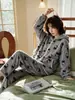 Pijama con Capucha y Cremallera Estampado Leopardo Retro para Mujer, Ropa de Abrigo y para Estar en Casa Gruesa Elegante de Corte Holgado para Otoño e Invierno (Sueño)