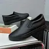 Zapatos Blancos Slip-On para Hombres, Adolescentes, Hombres y Mujeres, Zapatos de Suela Suave, Zapatos Casuales Perezosos, Modelos de Pareja, Todo Negro Comercio Exterior