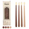 Velas Larga Cónica de Color Gradiente Morandi de 30 cm para Bodas y Banquetes, Velas Largas de Palo Coloridas Estilo Europeo, Sin Humo, Juego de 4