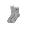 Calcetines de Lana Gruesos y Cálidos para Otoño e Invierno Calcetines de Media Pantorrilla Estilo Coreano Esponjosos Estilo Ins Lindos Calcetines Coreanos Bordados de Cachorro Caídos