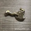 Colgante de hacha Mono de Latón hacha de la fortuna de cobre mono del zodiaco hacha de calabaza Fu Lu llavero diy