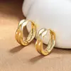 Pendientes Mobius Nuevos de Moda para Hombres y Mujeres Temperamento Lujo Ligero de Alta Calidad Exquisito Hebilla de Oreja Simple Anillo Pendientes de Moda Transfronterizos