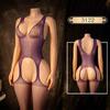 Lingerie Erótica Transfronteiriça, Pijamas Sexy, Acessórios Provocantes e Sedutores, Uniformes Europeus e Americanos, Conjunto de Meias-Calças Peça Única