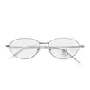 Nuevas Gafas Ovaladas Estilo Ojo de Gato Retro Anti-Luz Azul con Acabado de Alta Gama, Armazones Lisos, Se Pueden Adaptar Lentes Graduadas, Venta al por Mayor
