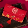 Sobres Rojos para Bodas, Exclusivos para Cambiar Títulos Formales, Diseño Único de Tela Nueva, Bolsas de Sobres Rojos de Alta Gama con Diseño de Tela