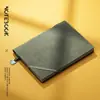 Cuaderno de banda A5 de piel de oveja para empresa, se puede imprimir logo, cuero suave de alta calidad, diario exquisito, libro para conferencias de trabajo