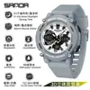Nuevo Reloj Electrónico Casual y Versátil Sanda, Reloj Multifunción de Doble Pantalla para Montañismo al Aire Libre, Reloj Impermeable de Hora de Verano para Hombres y Mujeres