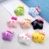 Accesorios de Gato con Lazo de Dibujos Animados Resina Pegamento Crema DIY Funda de Teléfono Pasador Adorno para el Cabello Zapatos Flor Taza Pulsera Colgante