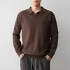 Suéter de malha texturizada com padrão de abacaxi, high-end smart casual masculino Mokaike, coleção de outono 26 masculino, suéter de gola V pequena, modelo 22315