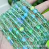 Cuentas redondas de piedra lunar sintética, esmeriladas/brillantes, accesorios de joyería DIY semiacabada, venta al por mayor transfronteriza