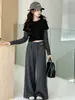 Pantalones para Niñas 2026 Otoño Nuevo Estilo Casual Pantalones de Yoga para Niños Mayores, Pantalones Ligeramente Acampanados, Pantalones Deportivos Sueltos, Pantalones Largos hasta el Suelo