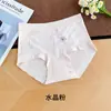 Ropa interior para mujer de algodón puro, hipoalergénica, sin costuras y con ribete de encaje, antibacteriana 10A, con refuerzo extendido de algodón puro, transpirable, elástica y de diseño de cintura media