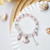 Pulseira de concha de pérola de cristal pulseira de design de nicho de luxo leve ins popular Net red namoradas pulseira simples requintada