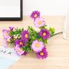Plantas Aquáticas Simuladas Crisântemo Atacado Engenharia Jardinagem Decoração de Flores Falsas Grama de Plástico Flor Pequena Artificial Margarida