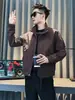 Chaqueta casual de trabajo de marca de moda para hombre, chaqueta casual de retazos de moda para primavera y otoño, nuevo abrigo de invierno para hombre 2026