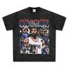 Cross Border Clippers Paul George Paul George Camiseta de Manga Corta Estampada Algodón Pesado Cuello Redondo Sudadera con Capucha