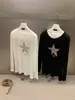 ENEN2026 Otoño Estilo Coreano Perezoso Estampado de Leopardo Estrella de Cinco Puntas Holgada Ligera Cuello Redondo Manga Larga Camiseta Mujer E11151