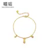 H0148 Pulsera de conejo de plata S925 original nueva 2025 estilo nicho ins joyería de personalidad