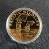 Atacado de fábrica desenho animado fada do dente moeda de ouro moeda comemorativa banhada a ouro presente para troca de dente infantil moeda medalha da fada do dente