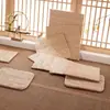 Cojín de Silla Transpirable de Paja Cojín de Silla de Oficina de Verano Estudiante Cojín Grueso para Silla Estilo Chino para el Hogar Cojín de Silla de Comedor
