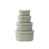 Fiambrera Calentable en Microondas Personalizada 900ml 600ml 300ml 200ml Silicona Camping Picnic Conservación de Alimentos Portátil