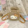 Mochila de Lana de Cordero Linda de Dibujos Animados Estilo Japonés y Coreano para Mujer, Bolso Infantil de Moda Suave y Adorable, Mini Mochila de Gato Dulce