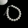 Pulseira de Pérolas de Vidro de Alta Qualidade para Mulheres, Luxo Leve, Nicho, Simples, Exquisite, Estilo Frio, Novo Acessório Versátil