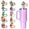 Nuevas Pajitas de Invierno Navideñas Accesorios de Pajita con Temática Festiva Paquete de Regalo Combinación Transfronterizo Amazon Aliexpress