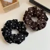 Goma de Pelo Korean Pleated Double-Layer Polka Dot Scrunchie Estilo Retro Nuevo Alta Elasticidad para Moño Accesorio para el Cabello Goma para el Cabello Venta al por Mayor