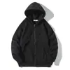Sudadera con capucha para hombre estilo americano para otoño, juvenil, retro, cárdigan pesado, chaqueta casual versátil con cremallera
