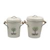 Bote de Basura de Cocina Personalizado 1.3 Galones Hogar Galvanizado Cubo de Fermentación de Compost de Desechos de Cocina Cubo de Compost de Cocina