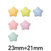 Estrella de cinco puntas brillante y combinable, macarrón, funda para teléfono, pegatina para refrigerador, horquilla, accesorios de joyería de resina para bricolaje, venta al por mayor