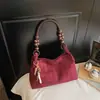 Bolsa de Mão Fosca para Axila, Bolsa Saco Versátil de Alta Qualidade, Bolsa de Ombro Casual com Padrão de Losango para o Dia a Dia das Mulheres, Comércio Exterior Transfronteiriço