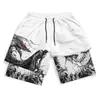 Pantalones Cortos Serie Dragon Ball Impresión Digital 3D Adulto Doble Capa Pantalones de Playa Amazon Comercio Electrónico Transfronterizo Caliente Fábrica