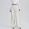 Calça de Yoga Wide Leg com Cordão para Mulheres 2026 Nova Calça Esportiva Reta Solta para Corrida ao Ar Livre, Treinamento, Fitness