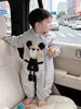 Ropa de Bebé Conjunto de Primavera Mono 2026 Nuevo Estilo de Primavera Cortavientos para Niños Traje de Gateo al Aire Libre de Doble Capa Chaqueta a Prueba de Viento