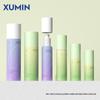 Processamento e personalização de frasco de loção gradiente 15ml-100ml roxo/verde frasco de vácuo bomba de pressão embalagem de cosméticos