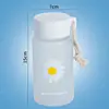 Taza de plástico pequeña tipo Margarita al por mayor de fábrica para estudiantes hombres y mujeres Taza casual Taza de té transparente esmerilada de moda regalo