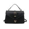 Bolso de mujer con cinturón de estilo coreano, distintivo y moderno, nuevo bolso bandolera portátil de moda 2025, bolso de hombro cuadrado pequeño de color sólido.