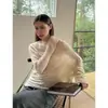 Nuevo el 21.8: Top de punto de lana asimétrico de un hombro INSS para mujer, estilo casual con mangas murciélago, modelo 66013