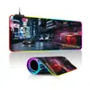 Regalo Creativo para Novio Alfombrilla de Ratón E-Sports Luminosa Colorida RGB con Luz Fresca Alfombrilla de Mesa para Juegos E-Sports