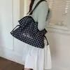 Bolso de Tela de Lunares para Mujer 2026 Nuevo de Moda Tendencia Estudiante Fiesta Clase Viaje Diario Bolso Tote Gran Capacidad Bolso de Hombro