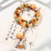 Pulseira de Contas de Ábaco de Dunhuang com Sementes de Bodhi Pulseira de Contas de Oração de Círculo Duplo para Mulheres Atacado Dunhuang Transfronteiriço