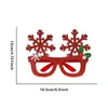 Gafas Decorativas Navideñas Monturas Accesorios para Fiestas Infantiles Gafas con Cuernos de Reno de Papá Noel Decoración Navideña Regalos