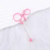 Nuevo Llavero de Cuentas DIY Llavero Metálico Colorido Colgante para Cubierta de Teléfono Móvil y Auriculares Lindo Llavero de Cuentas