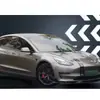 Adecuado para Tesla MODEL3 con labio trasero ligero Modelo3 a pala frontal Turbo faldón lateral cola cuchilla de viento delantera