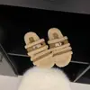 Pantuflas peludas de moda para mujer, colección otoño/invierno 2026, estilo coreano súper popular, suaves y cómodas, con un diseño de hada, con hebilla y suela plana, hechas de algodón esponjoso
